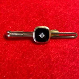 Vintage Krementz Bar Style Classic Tie Clip Tie Clasp Gold Tone